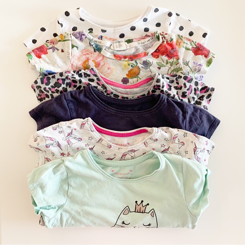 PRIMARK Girls Short Sleeve Shirts